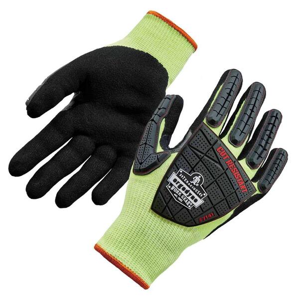 Ergodyne ProFlex X-Large Lime Nitrile-Coated DIR Level 4 Cut-Resistant Gloves