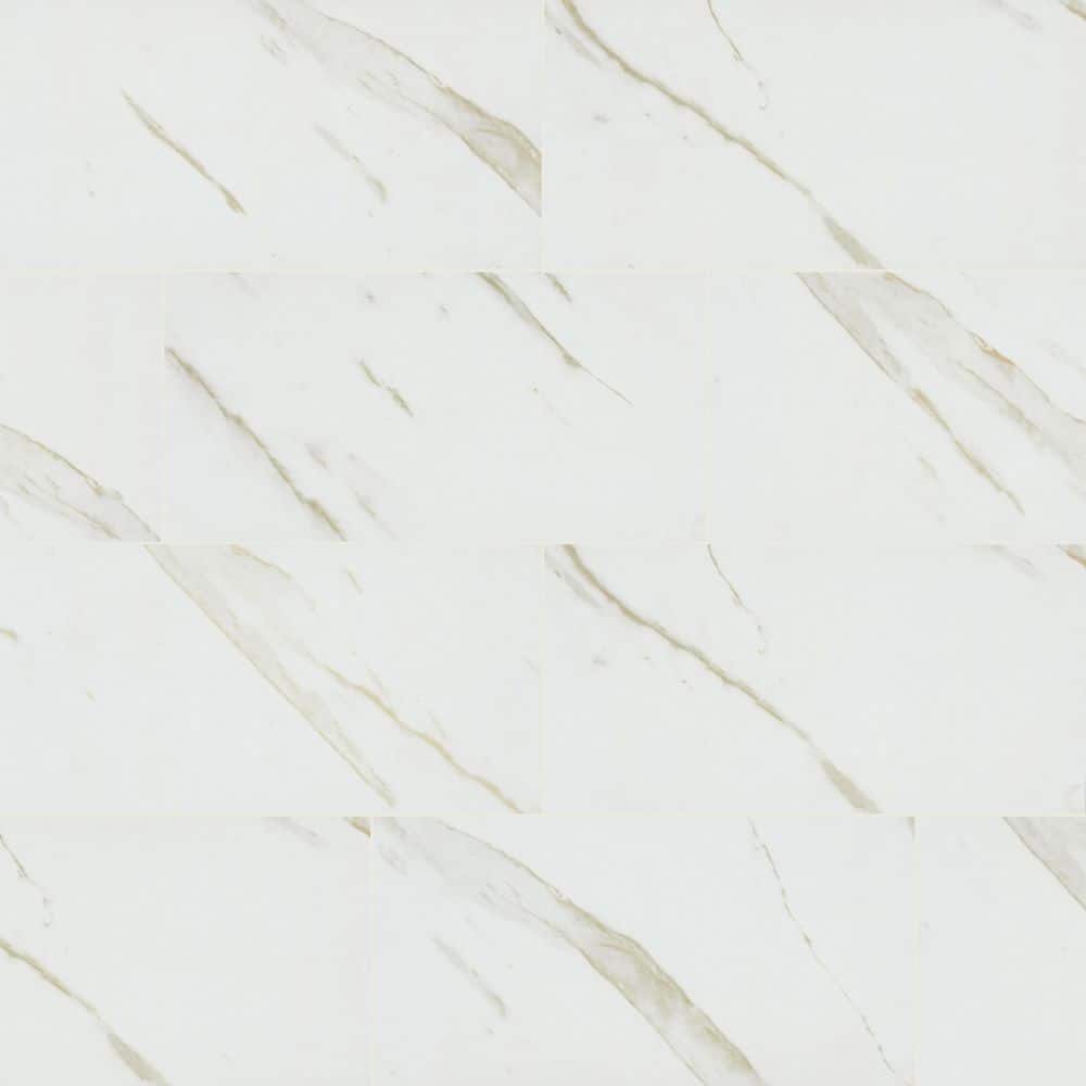 Take Home Tile Sample - Pietra Calacatta 4 in. x 4 in. Matte Porcelain Floor and Wall Tile price history on PriceWatchPro