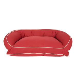Large/X-Large Barn Red Classic Canvas Bolster Bed