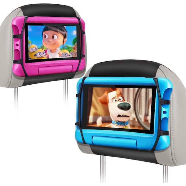 2 Pack Car Headrest Mount Tablet Holder for 7-12.9 in. Tablets in Black (-Pack)