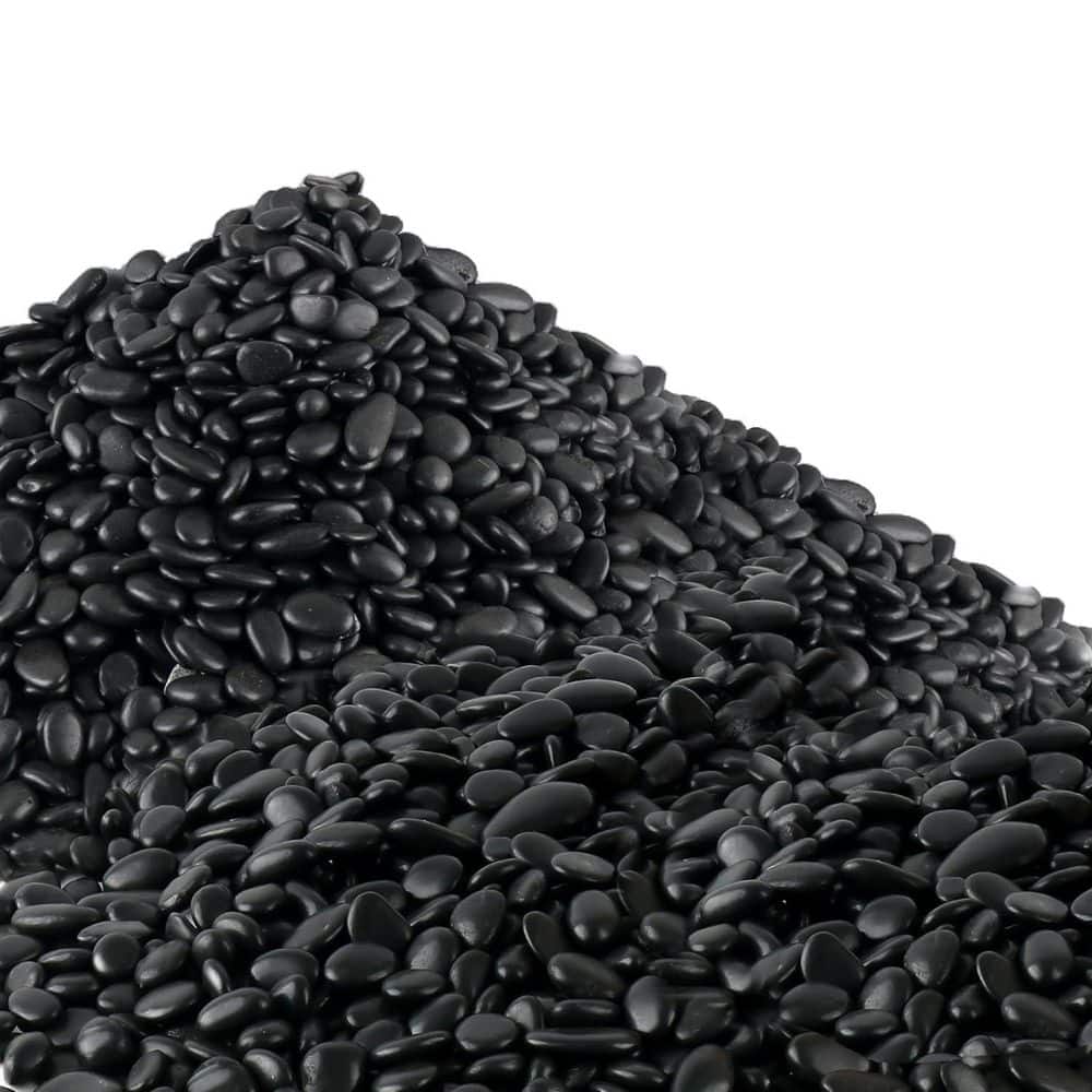 0.5 cu. ft. Polished Black Decorative Stones River Rock 45 lbs. Bag for Landscaping Vases Garden Indoor Outdoor price history on PriceWatchPro