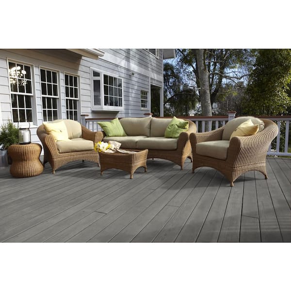 5 gal. #ST-125 Stonehedge Semi-Transparent Waterproofing Exterior Wood Stain and Sealer