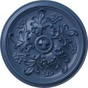 14-1/2" x 2-3/4" Katheryn Urethane Ceiling Medallion (Fits Canopies upto 2-1/8"), Hand-Painted Americana