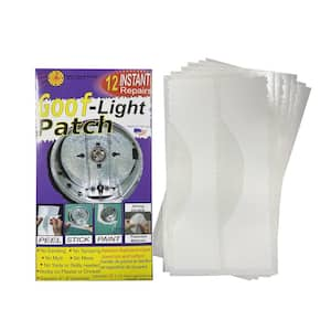 Self Adhesive Paint ready 'Goof-Light Patch' Repair damage around recessed can lights. (Smooth Wall)