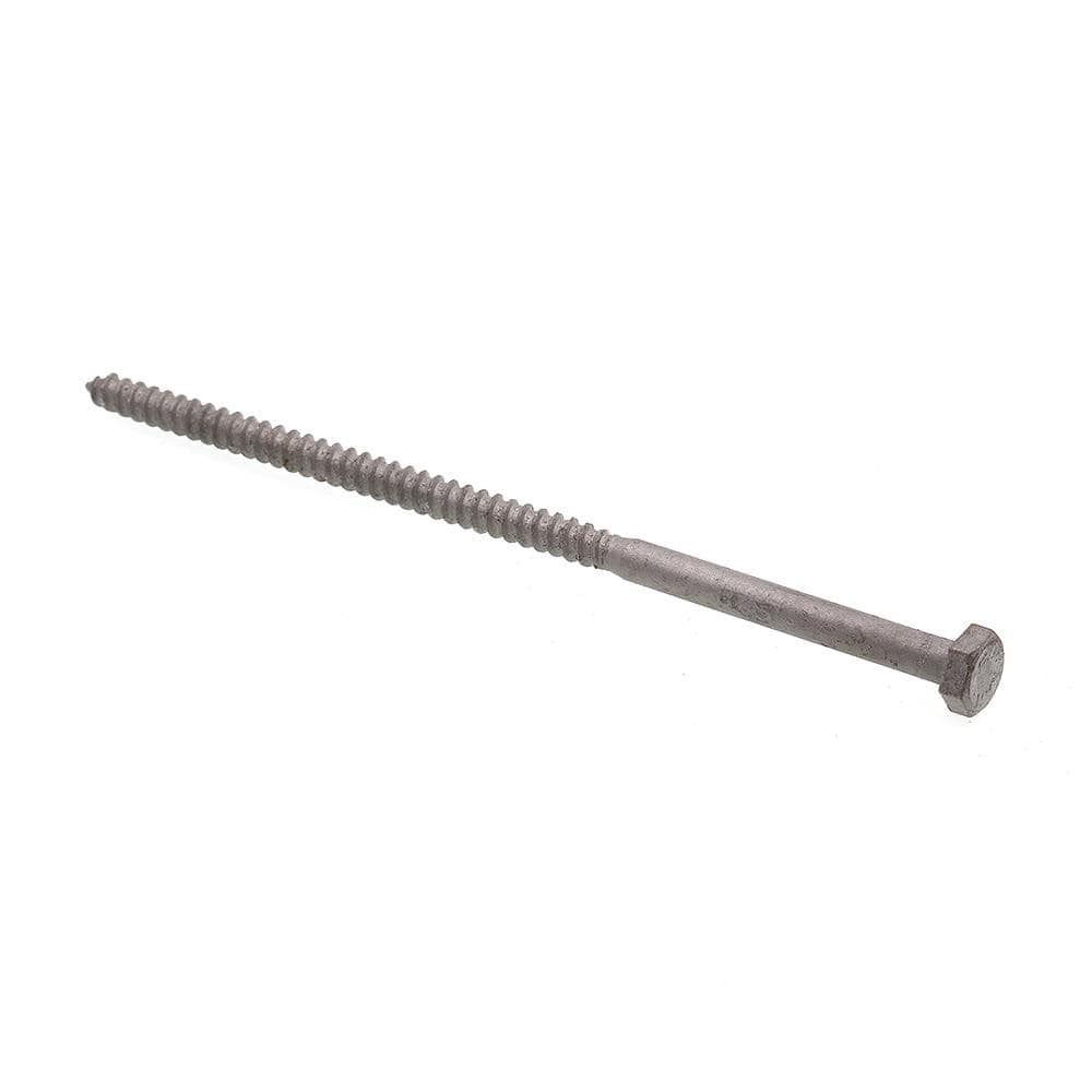 1/4 in. x 6 in. A307 Grade A Hot Dip Galvanized Steel Hex Lag Screws (15-Pack) price history on PriceWatchPro