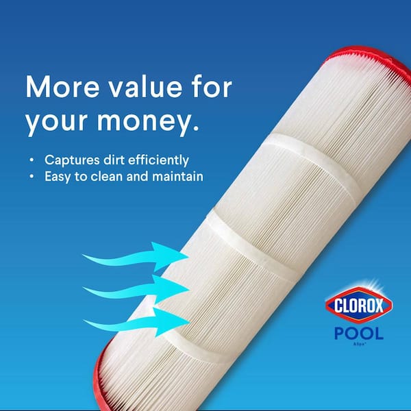 Clorox Silver Edition 7 in. Dia Advanced Pool Filter Cartridge 