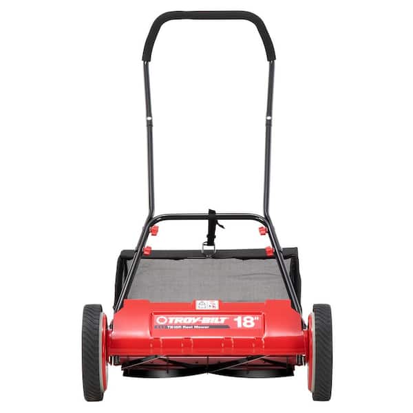 18 in. Manual Walk Behind Reel Lawn Mower with Grass Catcher