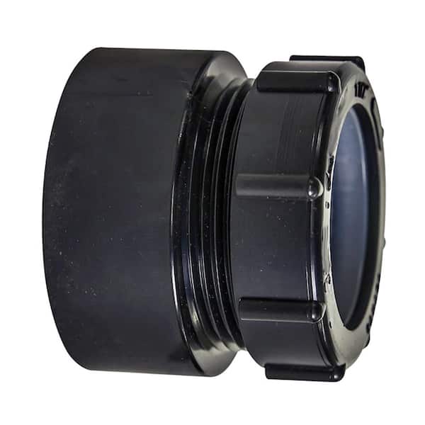 VPC 1-1/2 in. x 1-1/4 in. ABS Plastic DWV Hub x Slip-Joint Trap Adapter