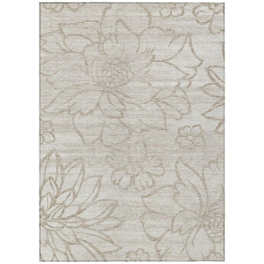 Chantille Machine Washable Indoor/Outdoor Abstract ACN2789 Ivory 3 ft. x 5 ft. Area Rug price history on PriceWatchPro
