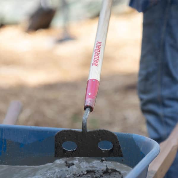 Razor-Back 54 in. Forged Gooseneck Mortar Hoe 66123 - The Home Depot