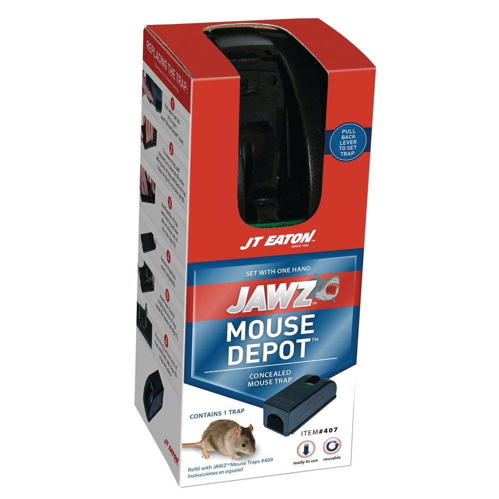 JT Eaton Jawz Mouse Depot Covered Mouse Trap 407 - The Home Depot