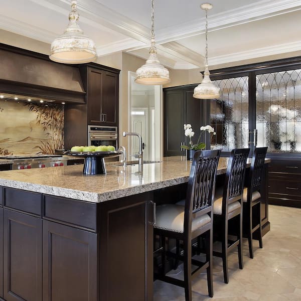 Golden Lighting - Keating Collection 1-Light Antique Ivory Pendant