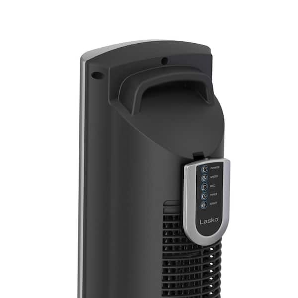 Lasko Xtra Air 48 in. 4 Speed Silver Oscillating Tower Fan with Timer and  Remote Control T48332 - The Home Depot