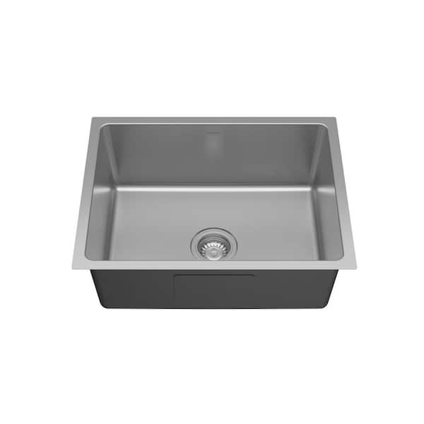 Karran Lansen 24 in. Undermount Single Bowl 18 Gauge Stainless