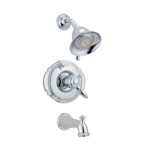 Victorian 1-Handle Tub and Shower Faucet Trim Kit in Chrome (Valve Not Included)