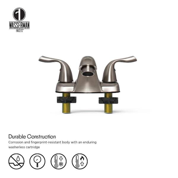 WASSERMAN FAUCETS Dual Wing Handle Classic Low-Rise Spout 4
