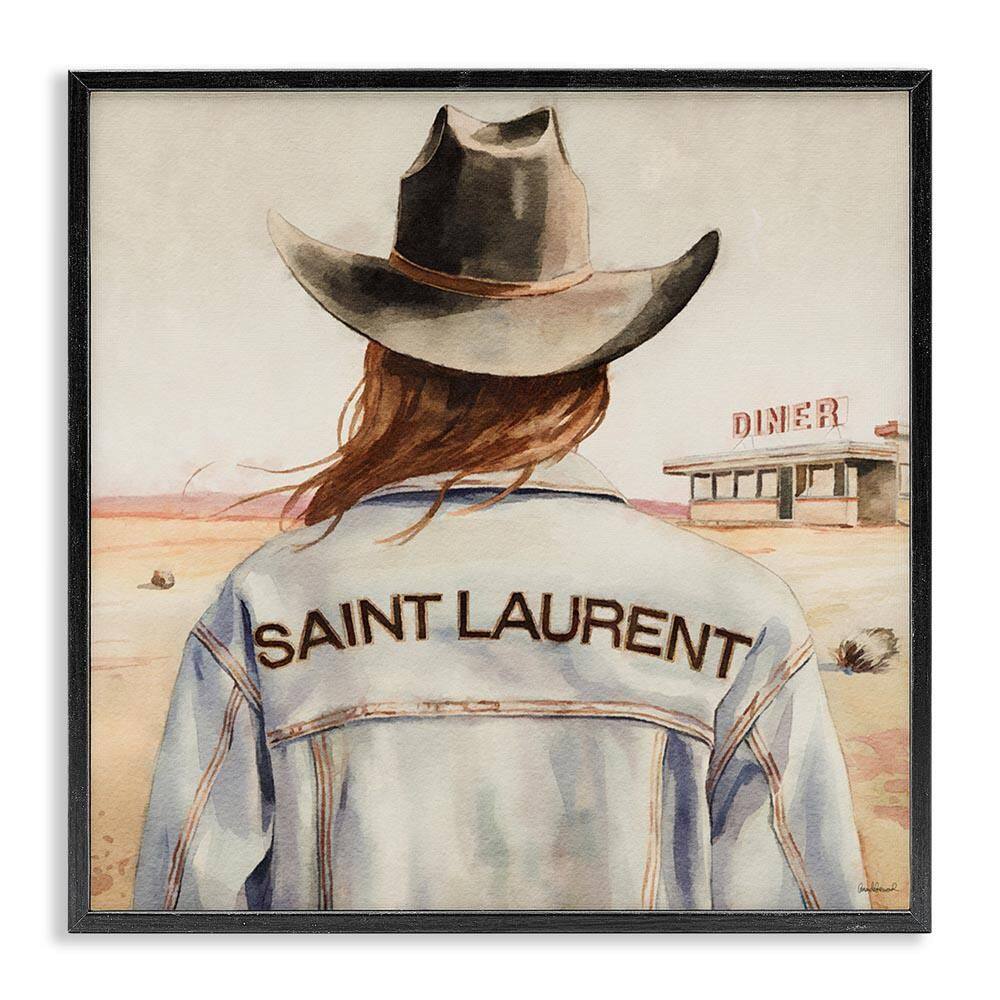 Glam Brunette Cowgirl by Amanda Greenwood Black Framed People Giclee Art Print 24 in. x 24 in. price history on PriceWatchPro
