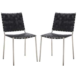 Wesson Black/Silver 18.5 in. Iron Dining Chair (Set of 2)