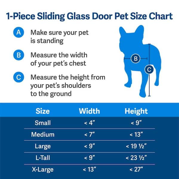 Petsafe sliding glass 2024 pet door medium