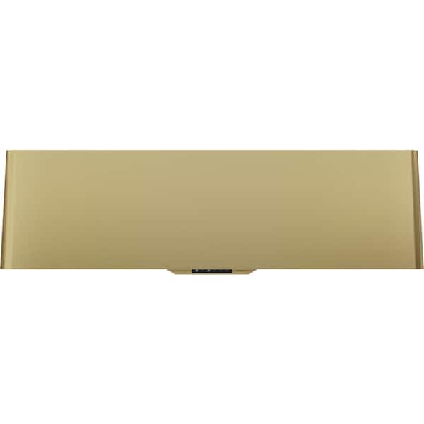 Zephyr Mesa 48 in. Wall Mount Range Hood with LED Lights in Satin Gold