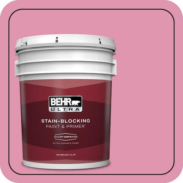 BEHR ULTRA 5 gal. #P130-4 Its a Girl Extra Durable Flat Interior Paint & Primer