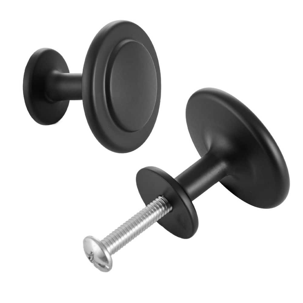 Cabinet Knobs, 30 Pack, 1.22 in. Black Zinc Alloy Mushroom Drawer & Door Pulls, Solid Kitchen & Bath Handles with Screws price history on PriceWatchPro