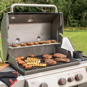 Genesis II E-330 3-Burner Liquid Propane Gas Grill in Copper with Built-In Thermometer and Side Burner