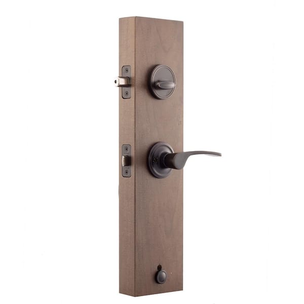 Copper Creek Mid Century Modern Tuscan Bronze Door Handleset with