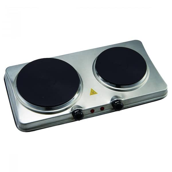 Courant 2-Burner 7.3/6.1 in. Stainless Steel Hot Plate