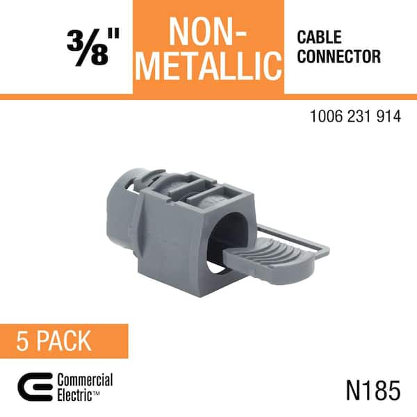 Commercial Electric 3/8 in. (1/2 in. Knockout) NonMetallic Cable