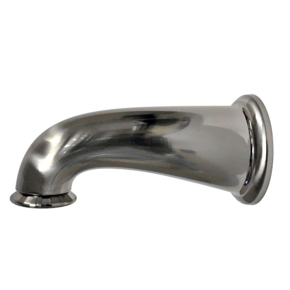 DANCO 8 in. Universal Decorative Tub Spout with Diverter in Brushed