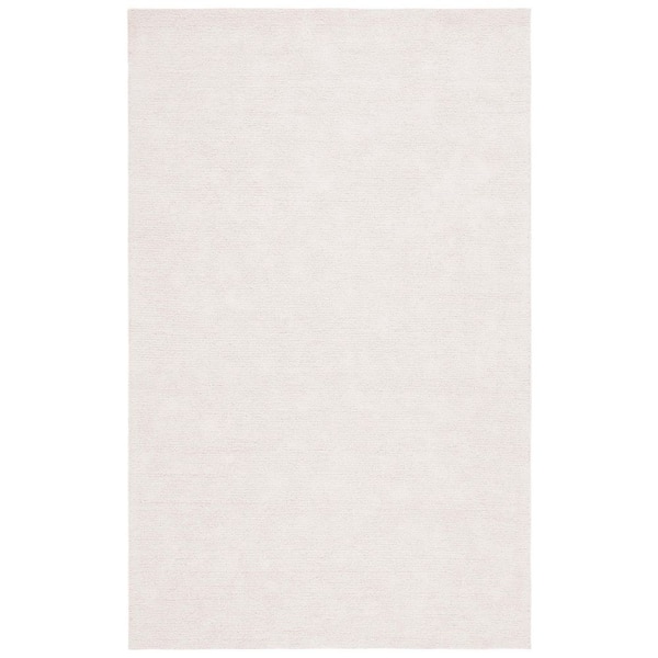 Natural Fiber 4 ft. x 6 ft. Ivory Modern Solid Area Rug