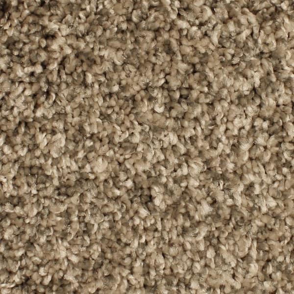 Home Decorators Collection Pioneer - Hayloft - Brown 73.5 oz. SD Polyester Texture Carpet - Installation Required