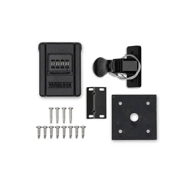 YARDLOCK Keyless Shed Lock Kit, Black