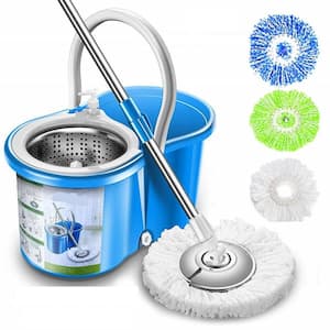 Spin Mop with 4 Mop Heads Included
