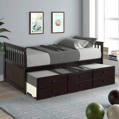 Wood Daybeds Bedroom Furniture The Home Depot