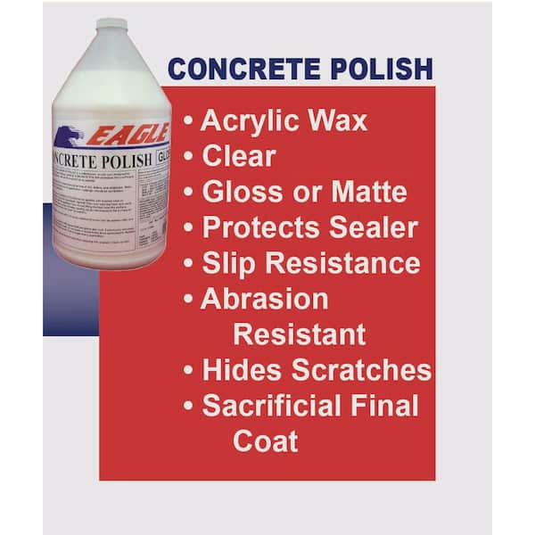 Eagle 1 gal. Concrete Polish Gloss Floor Finish, Clear