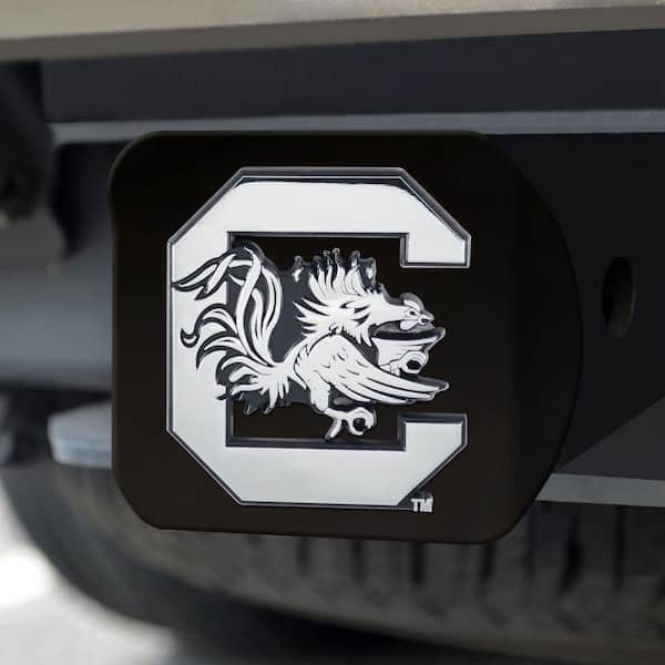 NCAA University of South Carolina Class III Black Hitch Cover with Chrome  Emblem