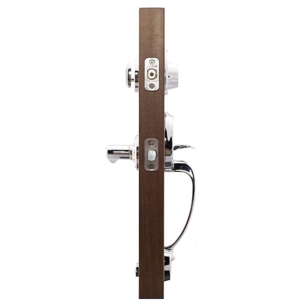 Copper Creek Colonial Polished Stainless Door Handleset and
