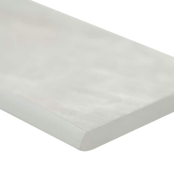 Anastasia Grey Bullnose 3 in. x 24 in. Matte Porcelain Wall Tile (24 lin. ft./Case)