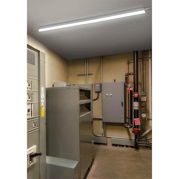 4 ft. Garage Workshop LED White Strip Light Fixture 3600LM 40W 120V Bright White 4000K Hardwire Non-Dimmable (8-Pack)