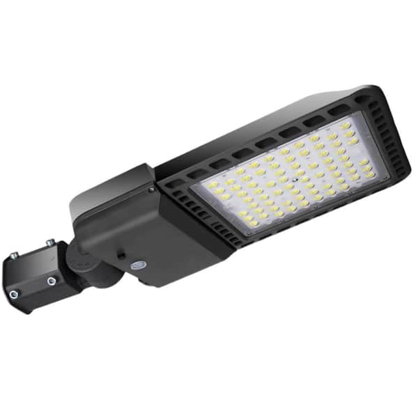 1500-Watt Equivalent Bronze Integrated LED Outdoor Weatherproof Street and Flood Light 39000LM with Dusk to Dawn Control