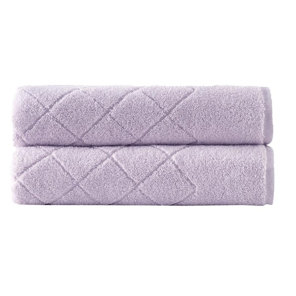 Unbranded Gracious 2-Pieces Lilac Turkish Cotton Bath Sheets