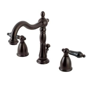 Duchess 2-Handle 8 in. Widespread Bathroom Faucets with Plastic Pop-Up in Oil Rubbed Bronze