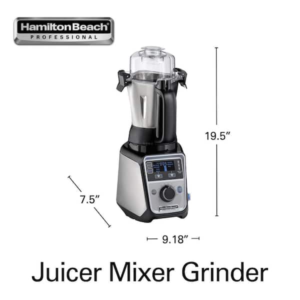 HAMILTON BEACH PROFESSIONAL 52 oz. 13-Speed Stainless Steel Countertop Blender Juicer Mixer Grinder with 3-Stainless Steel 58770 - The Home Depot