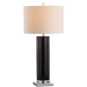 Dallas 31.5 in. Black/Chrome Ceramic Table Lamp