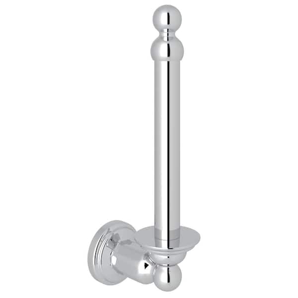 Edwardian Wall Mounted Toilet Paper Holder in Polished Chrome