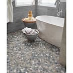 MSI Stone SMOT-PEB Sliced Pebble Earth Pattern Tile with Tumbled Finish, Capri Blue MSI  Sliced Rainforest Pebble 11.81 in. x 11.81 in. Honed Marble Mesh-Mounted Mosaic Tile (9.7 sq. ft./Case)