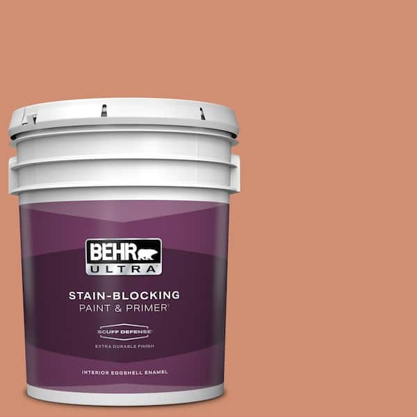 BEHR ULTRA 5 gal. #M200-5 Terra Cotta Clay Extra Durable Eggshell Enamel Interior Paint & Primer