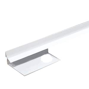 Novoescocia S Antib Bright White 1/2 in. x 98-1/2 in. Aluminum Tile Edging Trim